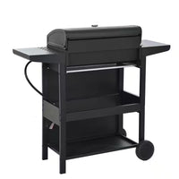 Propane Grill 4 Burner Barbecue Grill Stainless Steel Gas Grill in Black